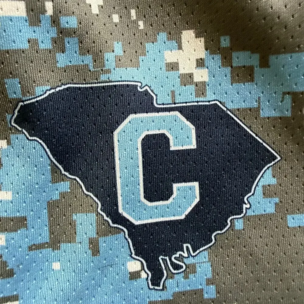 Adidas Shorts Men's L Gym Mesh Digi Camo Basketball SC The Citadel Bulldogs